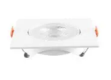[EMB-PL-CD-8W-6K] EMBUTIDA PLASTICA CUADRADO 8W 6000K DIRIGIBLE