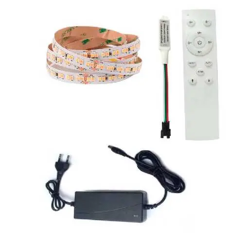 [KIT-CINT-SMD/RUN-4K-24V] KIT DE CINTAS ADES SMD 120 LED/M WW (4000K) CON TRANSFORMADOR 24V
