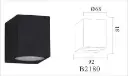 LAMPARA PARED LED WW PARA EXTERIOR