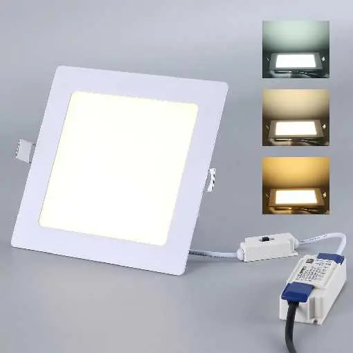 PANEL LED CUADRADO 12W 3CCT