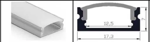 [PERFIL-2MT-509] PERFIL DELGADO - 2MT PARA CINTAS 12V