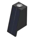 2 PACK LAMPARA SOLAR PARA PARED